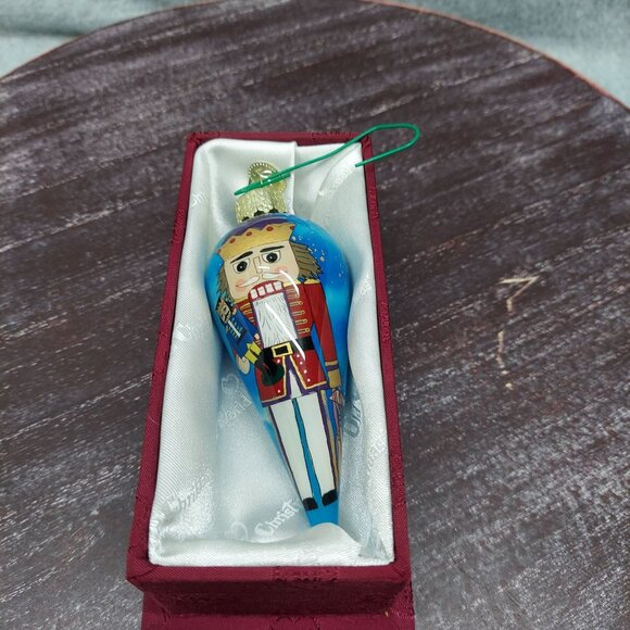 Old World Christmas Nutcracker Glass Ornament With Box - Picture 1 of 6